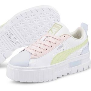 puma mayze platform in pop neon - size 8.5